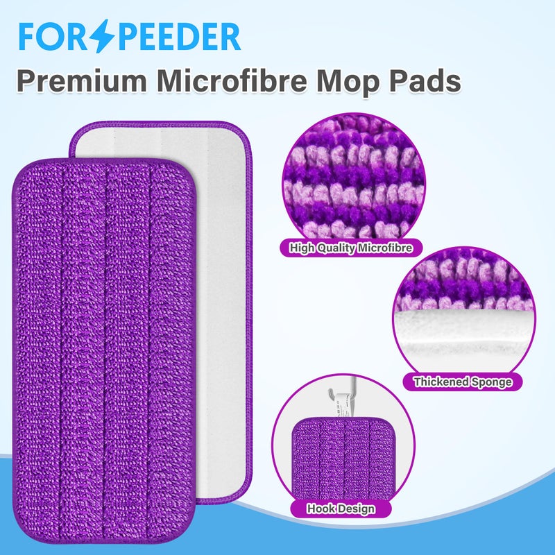 FORSPEEDER Reusable Mop Pads for Swiffer WetJet, Wet Pads Refills for 12'' Spray Mop, Microfiber Refill Machine Washable Up to 100+ Floor Cleaning for All Kinds of Floor Types, 7 Pack - Image 3